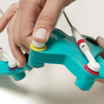 Fascia ECG con fermi sagomati applicazione sensori